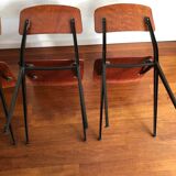 Set of 4 design chairs 60s Marko Spintoel by Kooistra