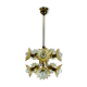 Glass flowers chandelier, 1970