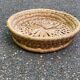 Round basket woven from banana fibre.