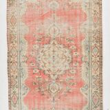 5x8 Coral Pink Classic Vintage Rug, 147x243 Cm