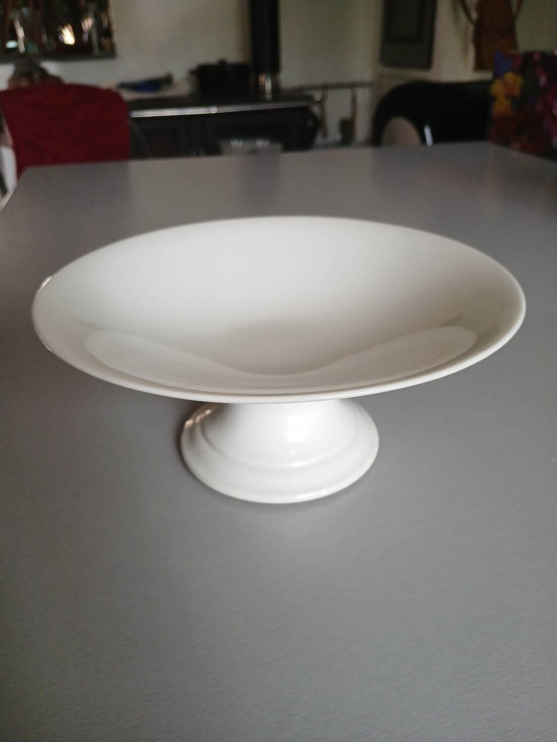 Antique white porcelain fruit bowl