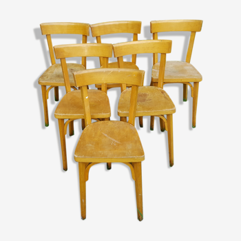 Ensemble de 6 chaises bistrot Baumann