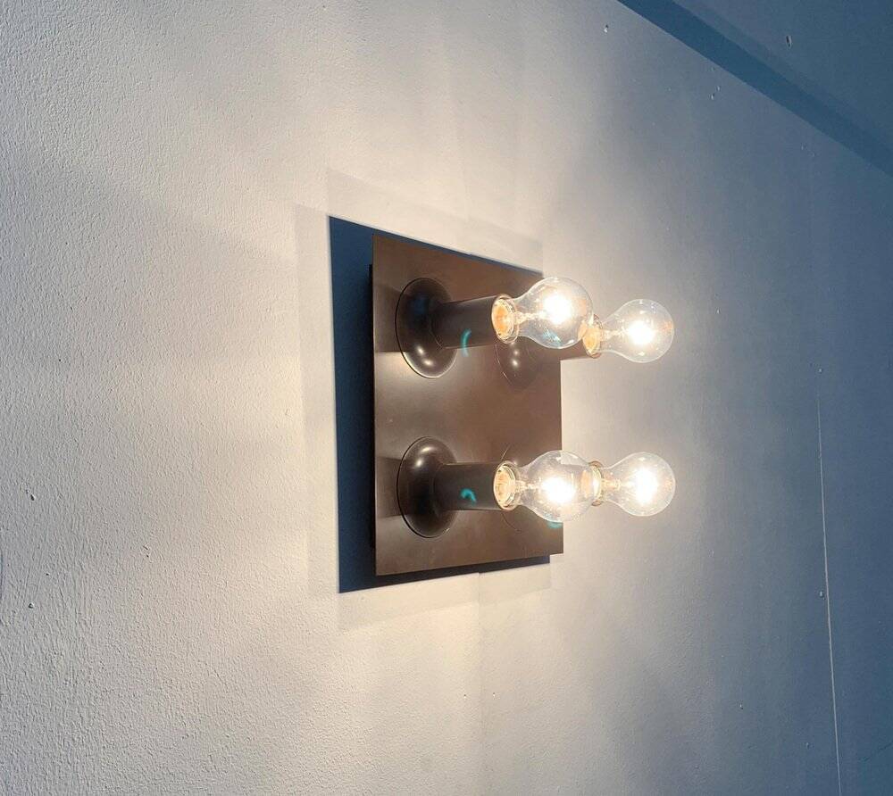 Mid-century German Space Age ceiling or wall lamps by Cosack, set of 2.