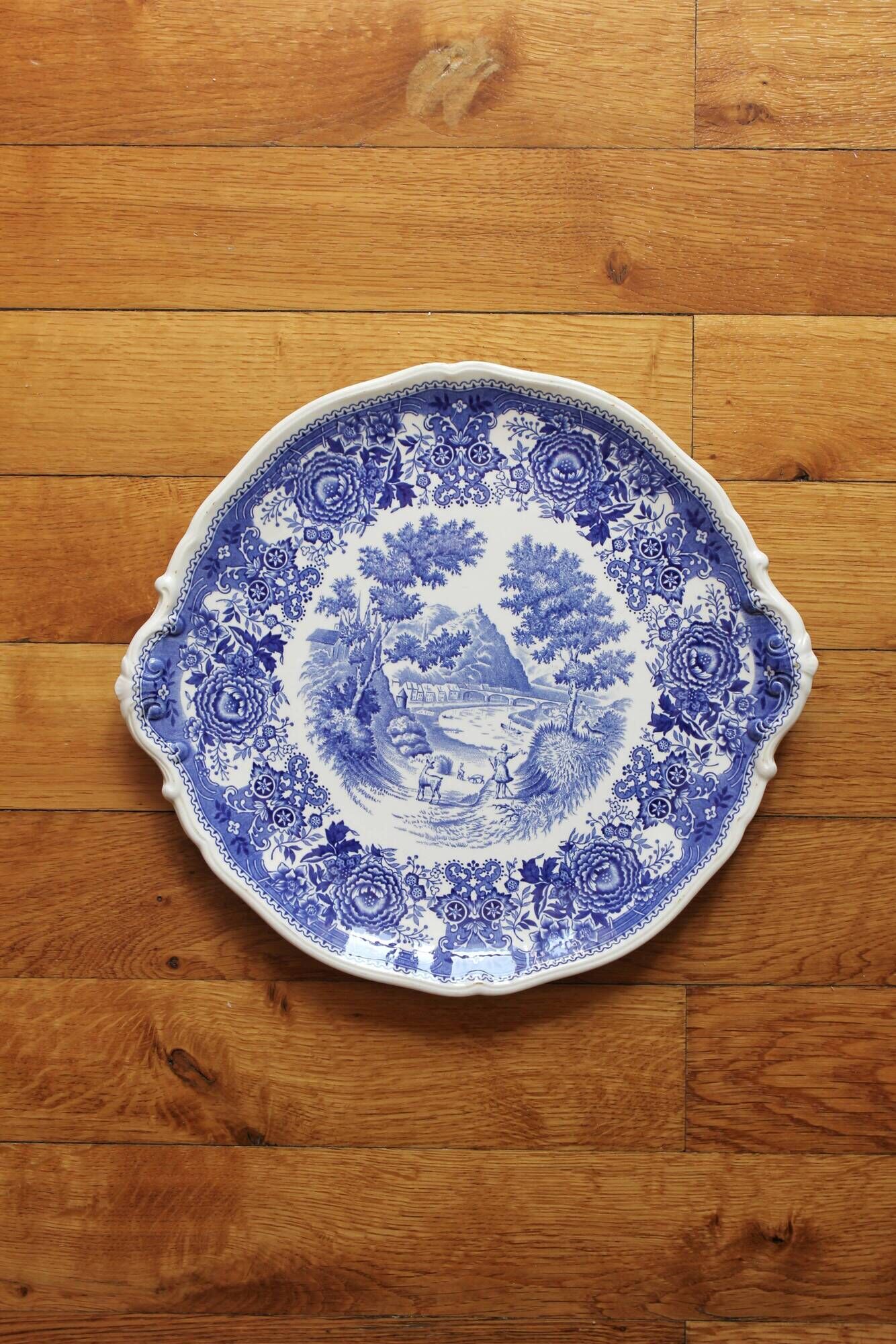 Round dish in earthenware "Burgenland" Villeroy and vintage Boch