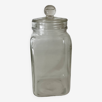 Confectioner's jar, square shape