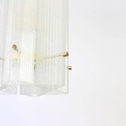 1 of 3 large Murano glass ice pendant by Limburg, Germany, 1970s