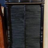 Curtained cabinet, late 19th century.