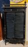 Curtained cabinet, late 19th century.
