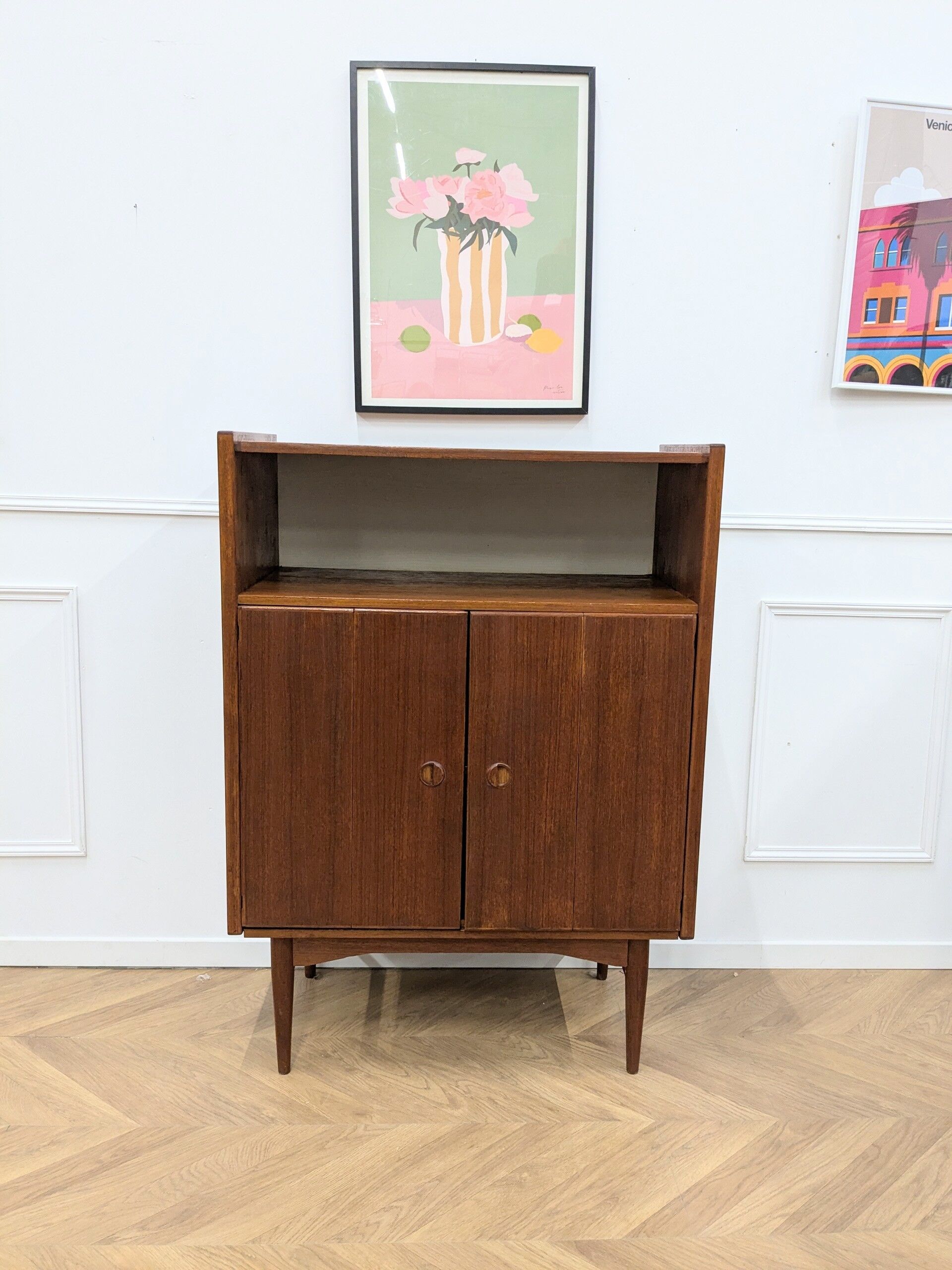 Vintage Scandinavian teak sideboard from the 60s