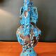 2 vases de charles cart en bleu turquoise fat lava cyclope, 1960s, emaux des glaciers cyclope