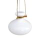 White, modernist chandelier Kamenický Šenov, Czechoslovakia, 1960s.