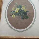 Watercolor "Primroses" XIX