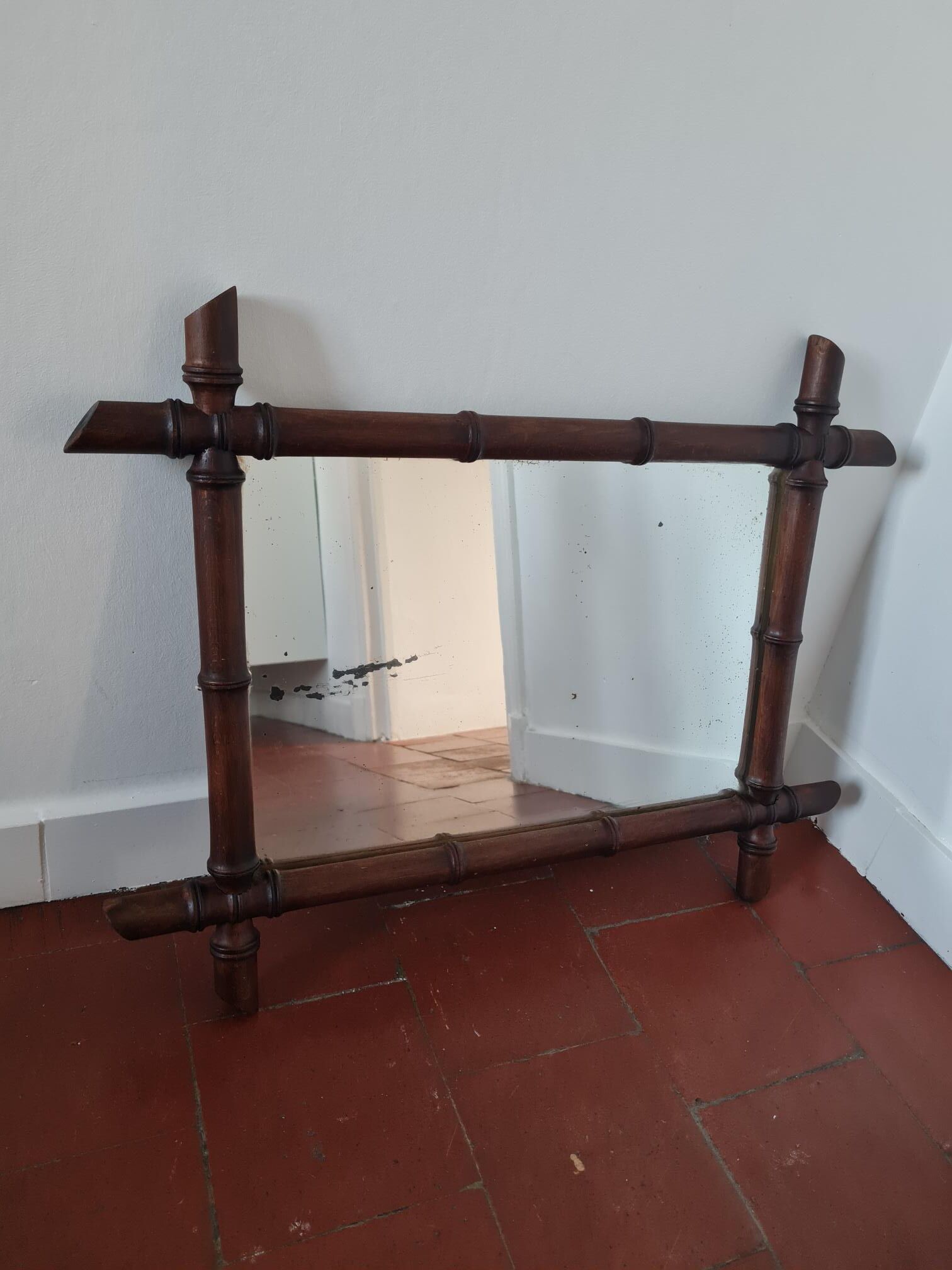 Bamboo mirror 63x48cm