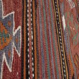 1970s vintage striped turkish oushak kilim runner 4'7" x 9'10"