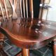 4 Windsor wheelback chairs in dark oak