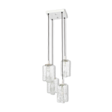 Superb cascading chandelier designed in Murano glass by Kalmar, Austria, 1970s.