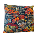 Coral pattern cushion 80s