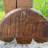 Antique Swiss carved wooden panel