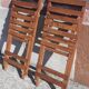 Chaises en bois pliables années 50