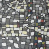 Scandinavian formica coffee table mosaic vintage design