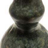 Vase en céramique vintage bleu signé AP