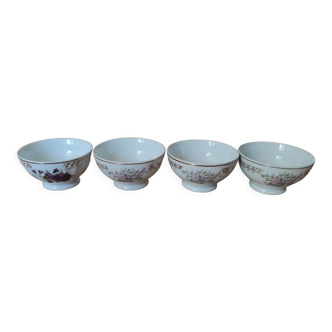 Set of 4 porcelain bowls FD Chauvigny