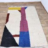 Handcrafted moroccan berber rug 224 x 154 cm