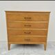 Commode vintage pieds compas 4 tiroirs 1950s