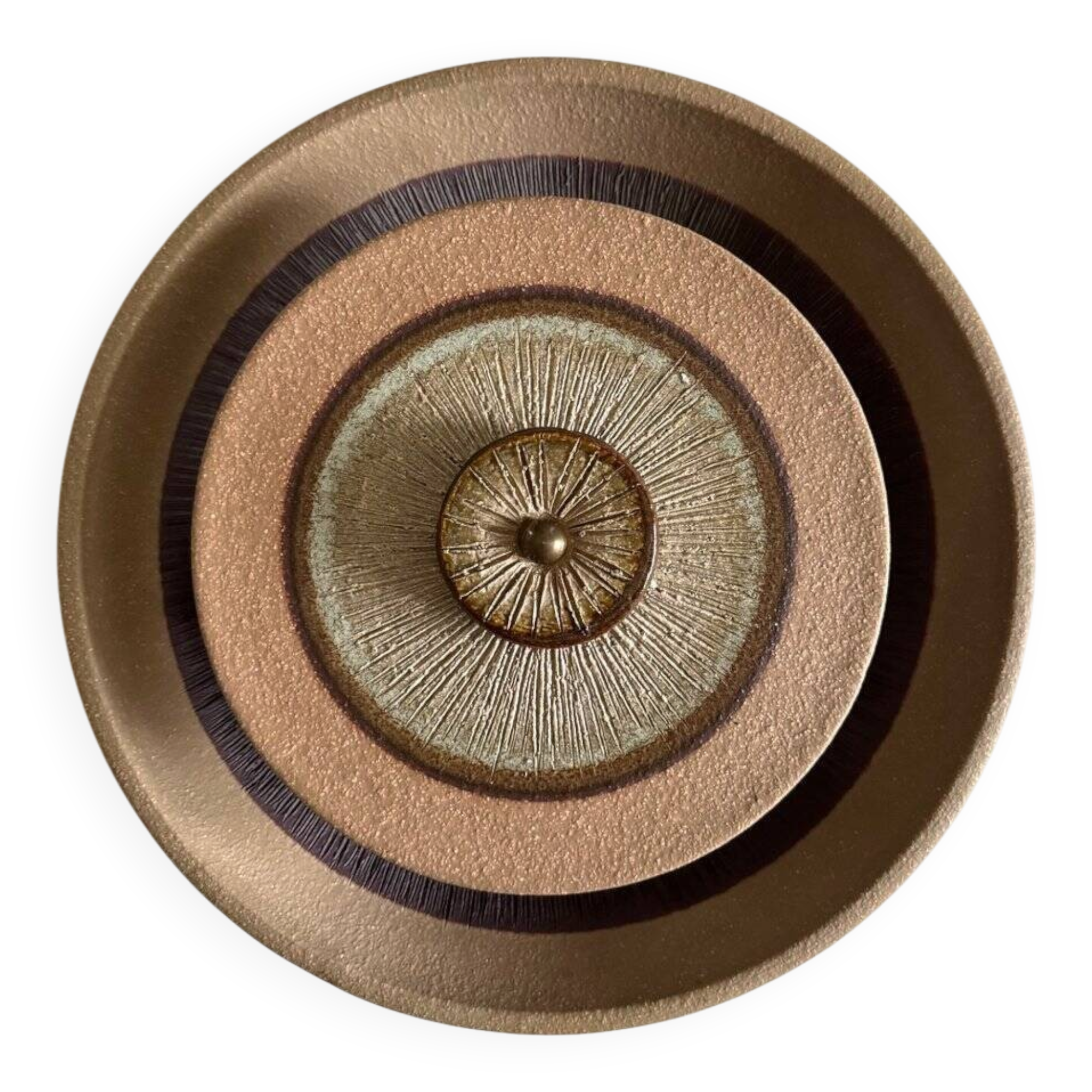 Vintage Danish stoneware wall lamp by Noomi Backhausen for Søholm, 1960s