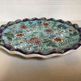 Plate style cloisonné enamels longwy serrated edge