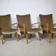 Mid Century Lounge Armchairs with Velvet Upholstery, Set of 3, 1960s