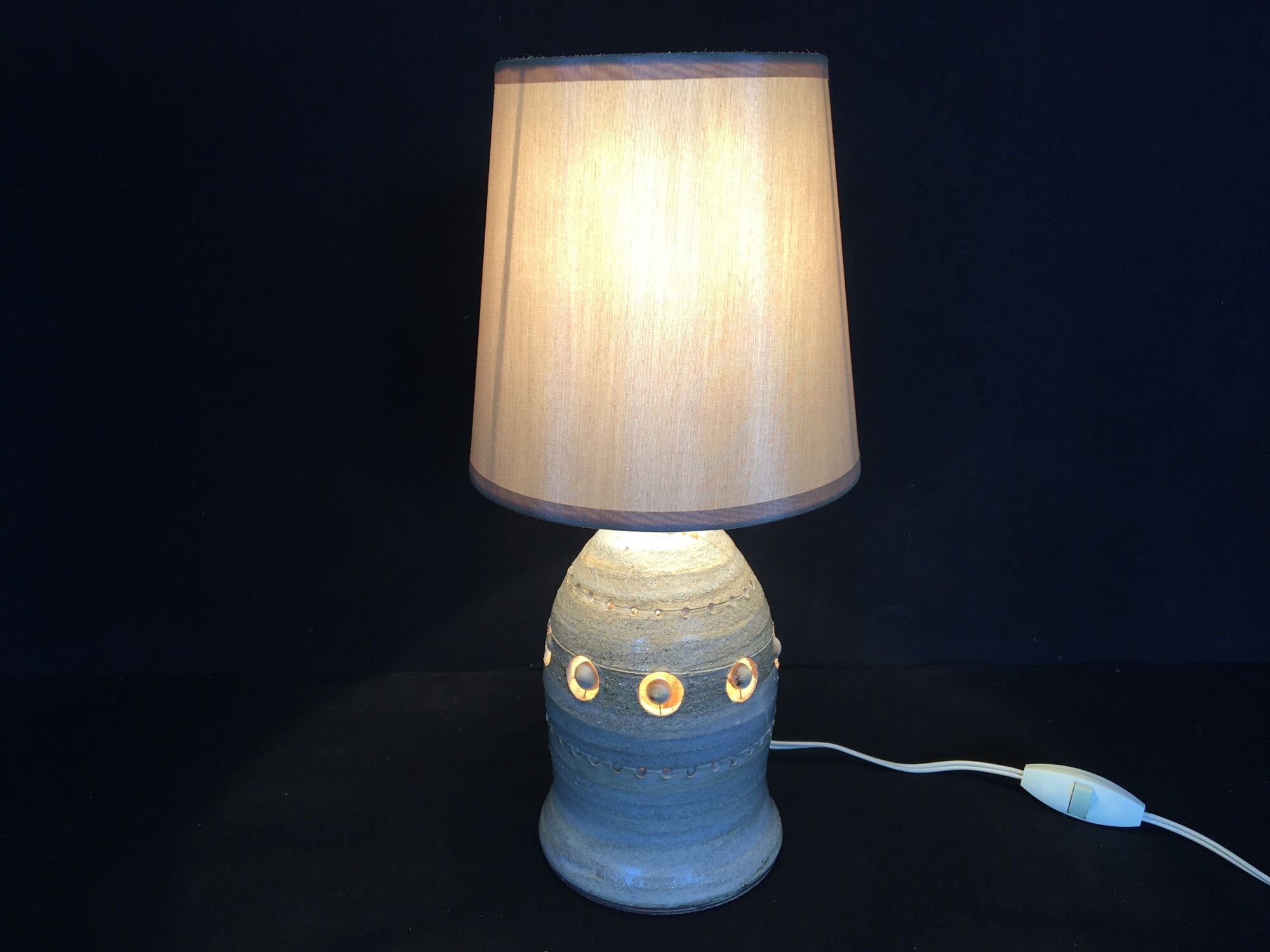 Ceramic lamp by Georges Pelletier, years 50