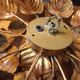 Masca floral wall lamp, 70's, Italy
