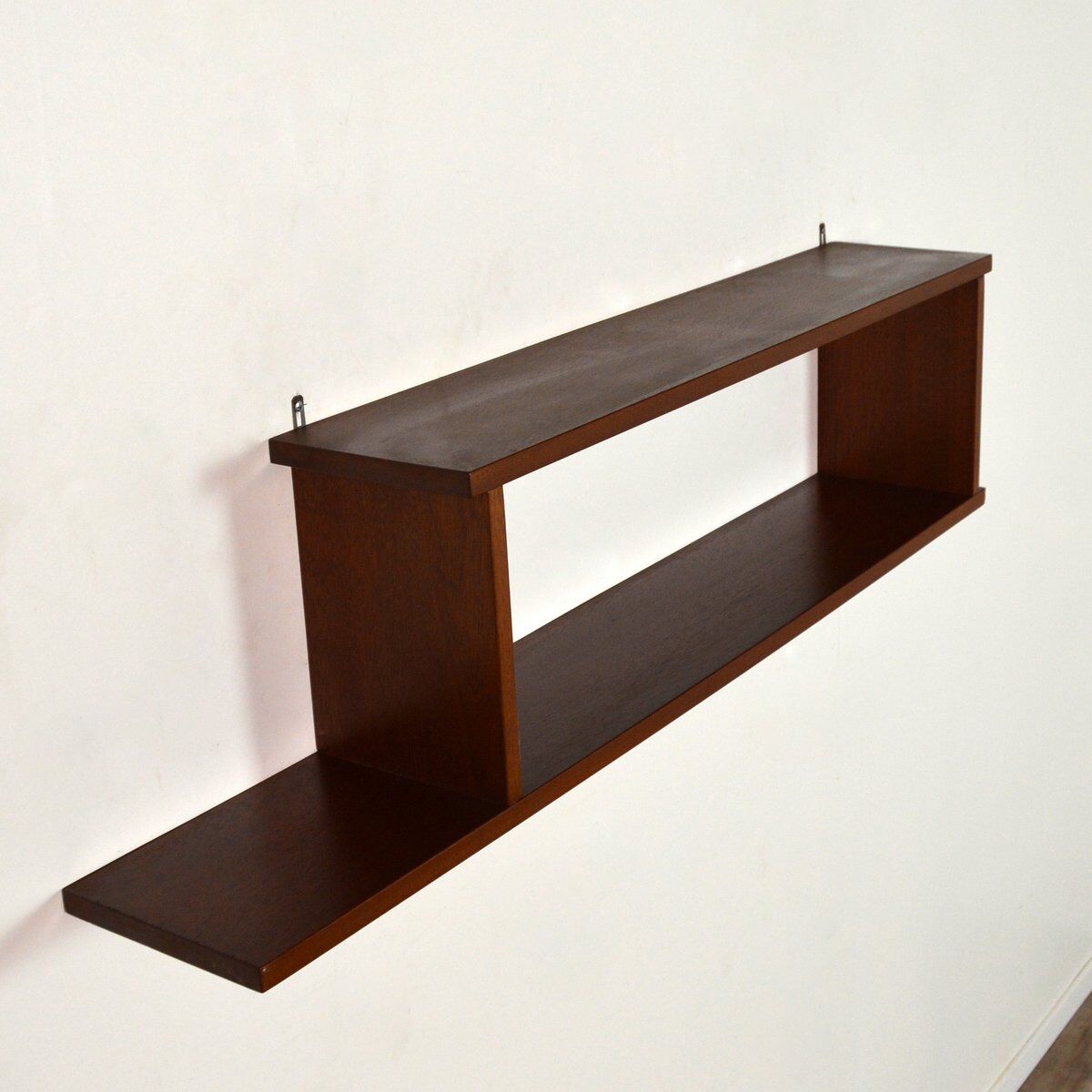 Scandinavian teak hanging shelf 1960s