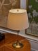 Bergboms brass table lamp, original shade, model B-024, Scandinavian Modern 1960s