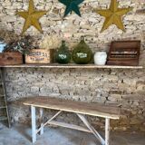 Table / console clear raw wood