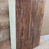 Ancienne armoire vitrée Art déco en teck birman