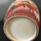 Vase - enamelled faïence with hand-painted gilding