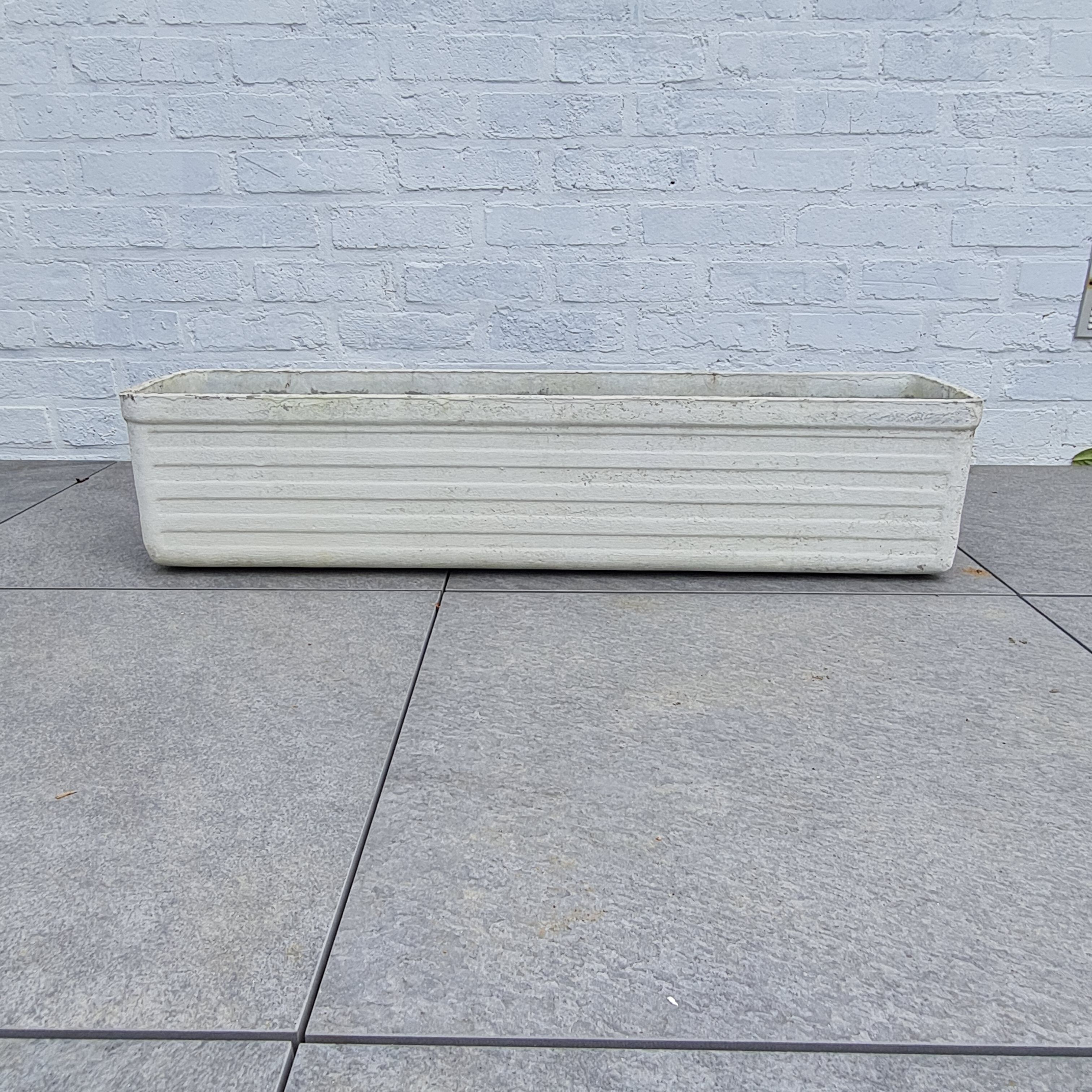 70s fiber cement planter attributed to the Élo France brand