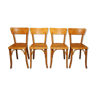 4 chairs Baumann no.24 light beech