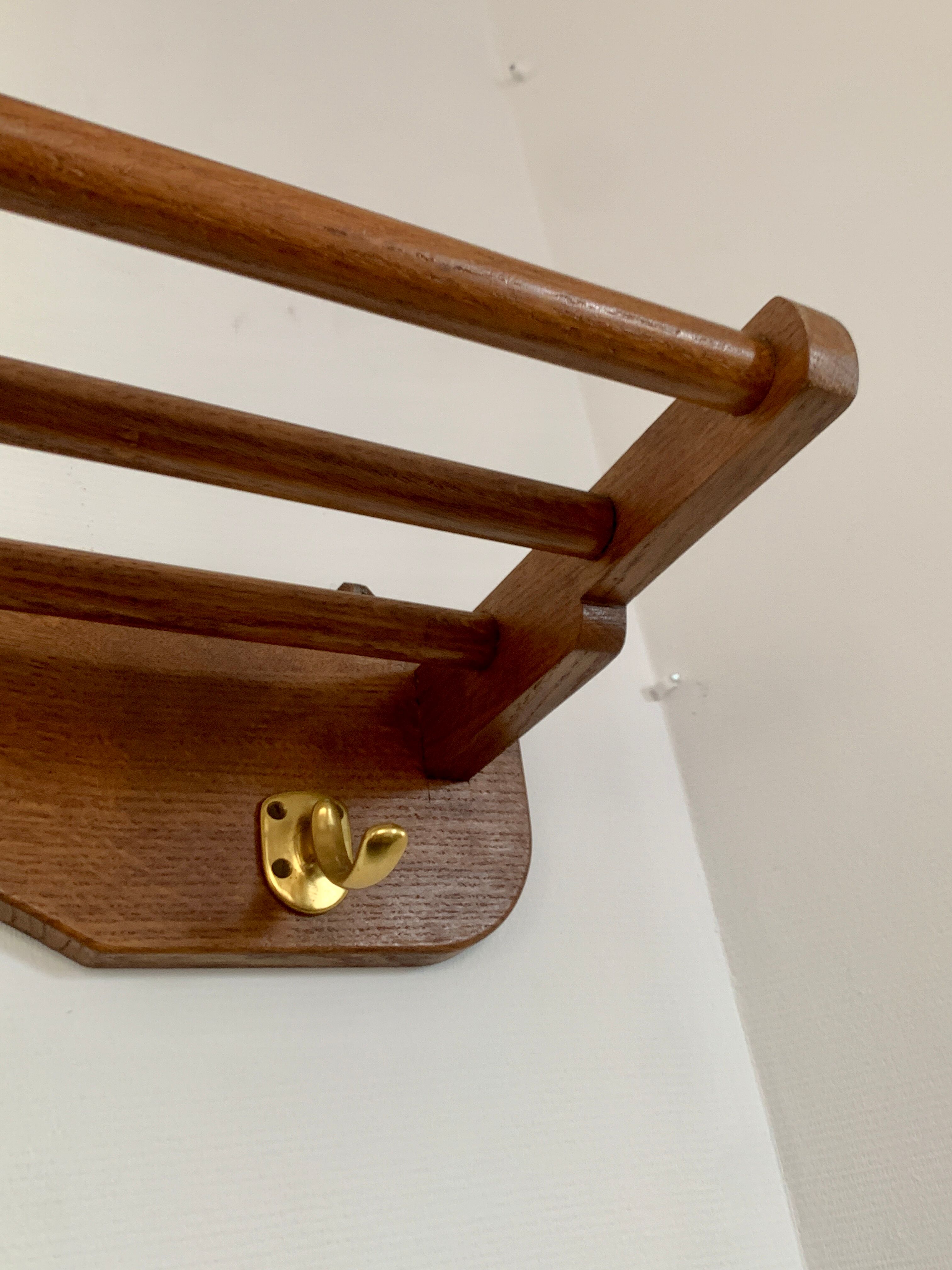 Vintage wall coat rack 60's