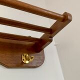 Vintage wall coat rack 60's