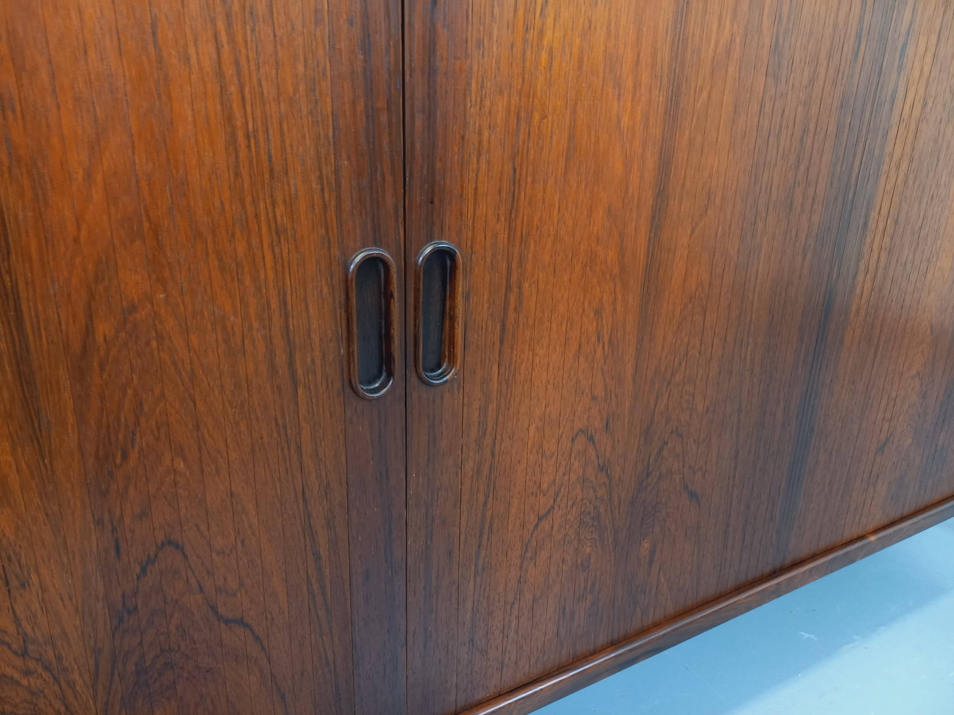 Vintage Scandinavian enfilade by Danish designer Arne Vodder in rosewood.