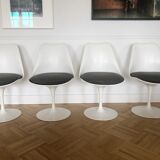 Series of 4 chairs model "Tulip" by Eero Saarinen for Knoll Edition