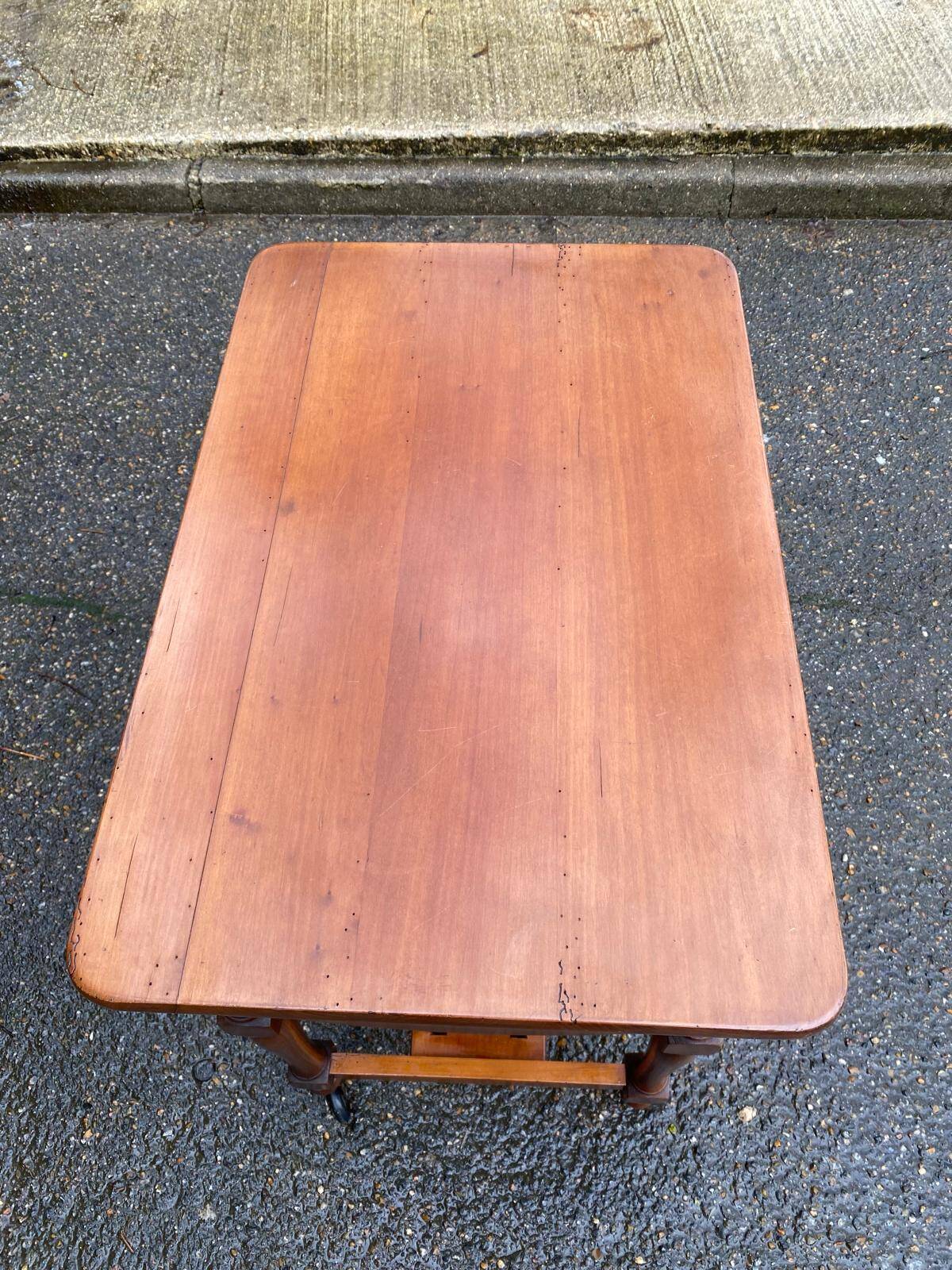 Vintage solid wood sideboard with storage.