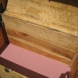 Old Italian curved trunk with fully restored "drawer"