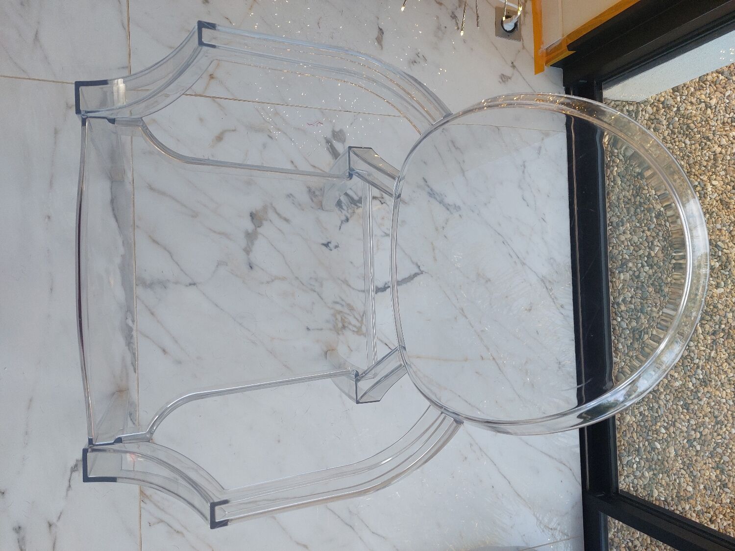 Set of 6 Starck Louis Ghost chairs by Kartell