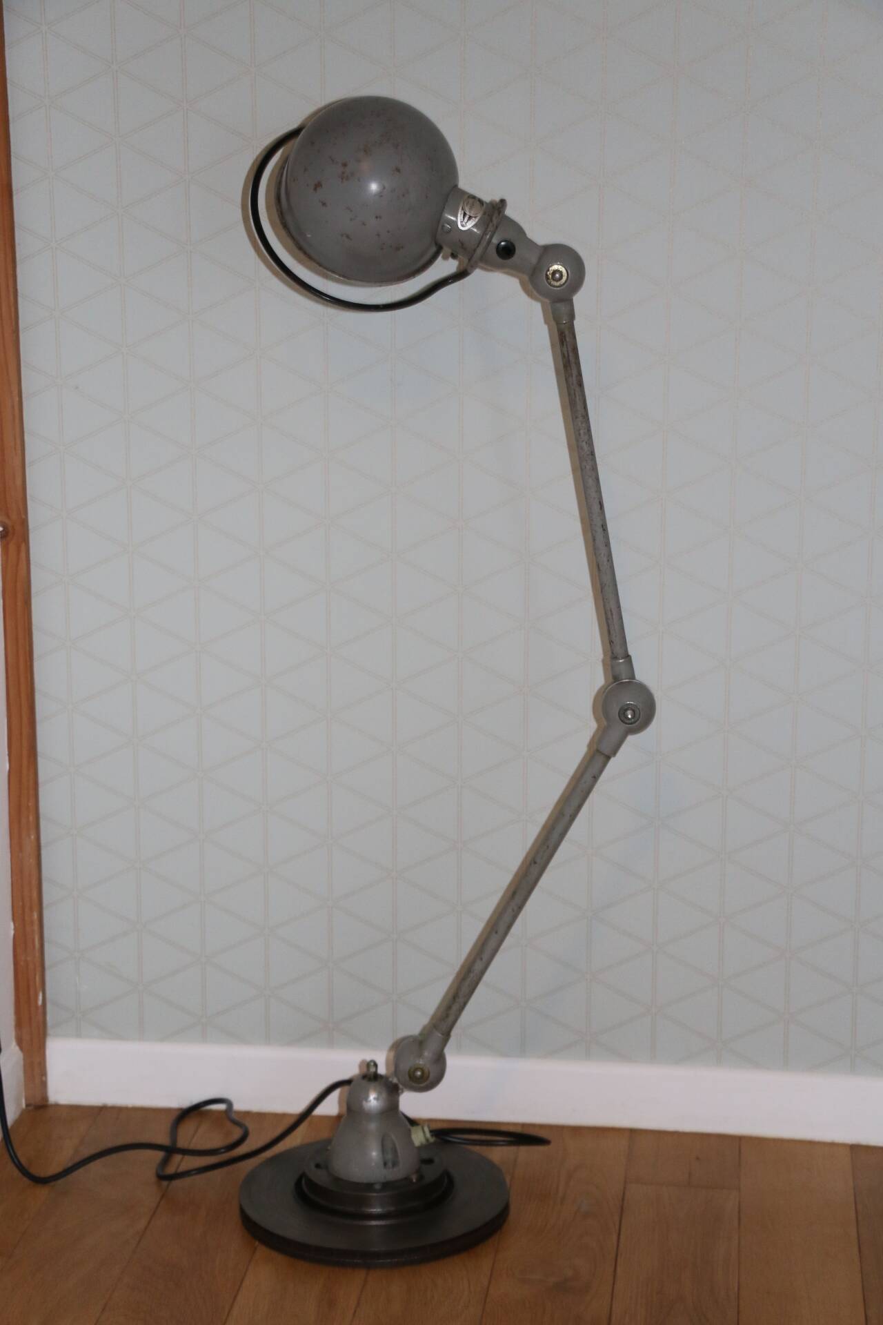 Jielde lamp 2 arms gray 1970