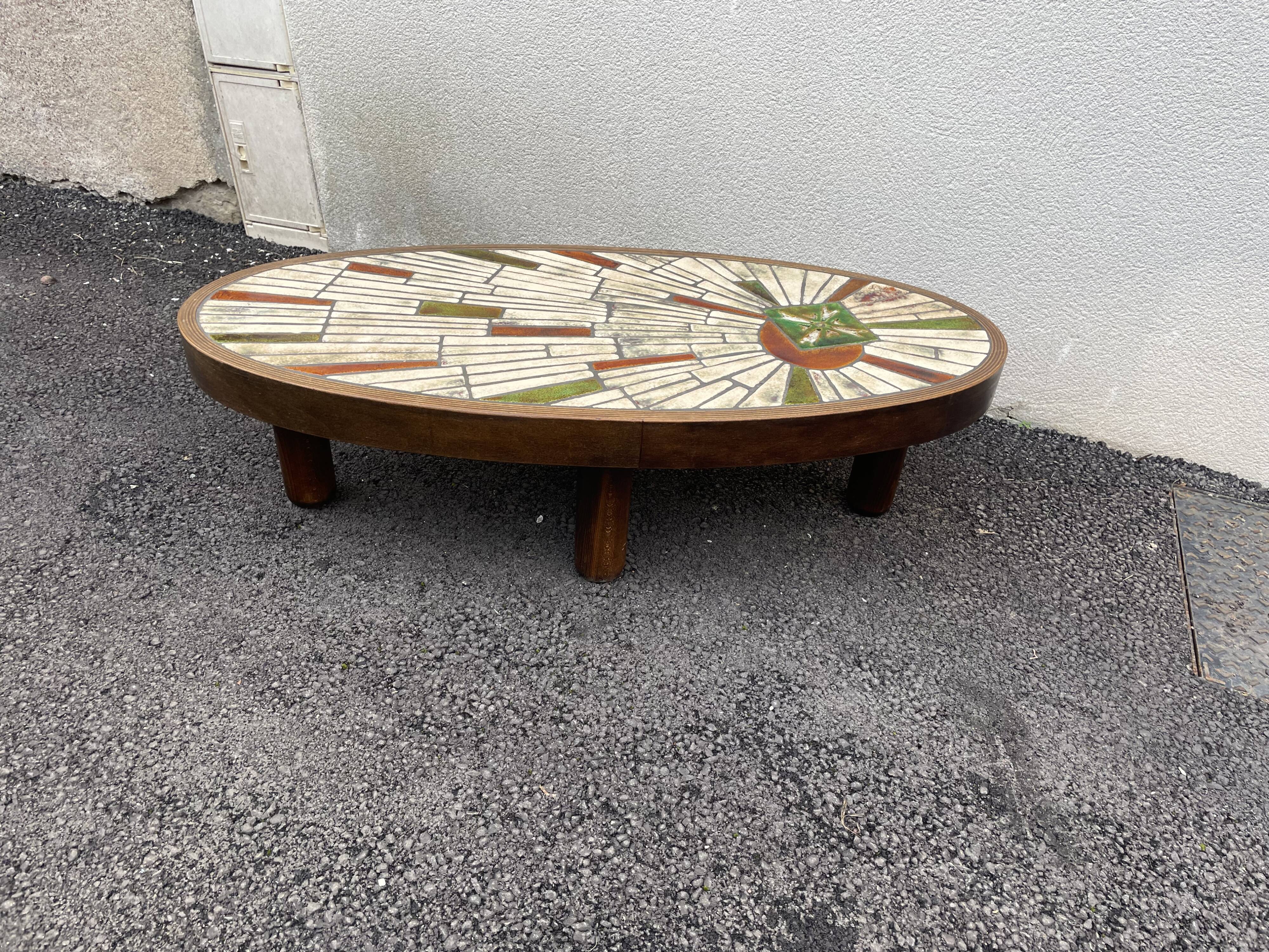 Vallauris coffee table " Barrois"