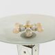 Emilio Lancia floor lamp mirror painted wood brass around 1940